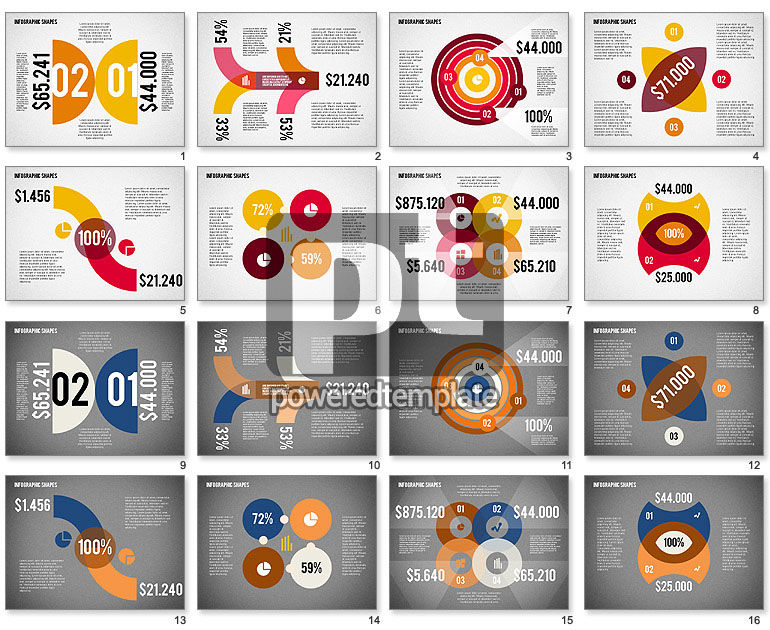 Formes infographiques plates