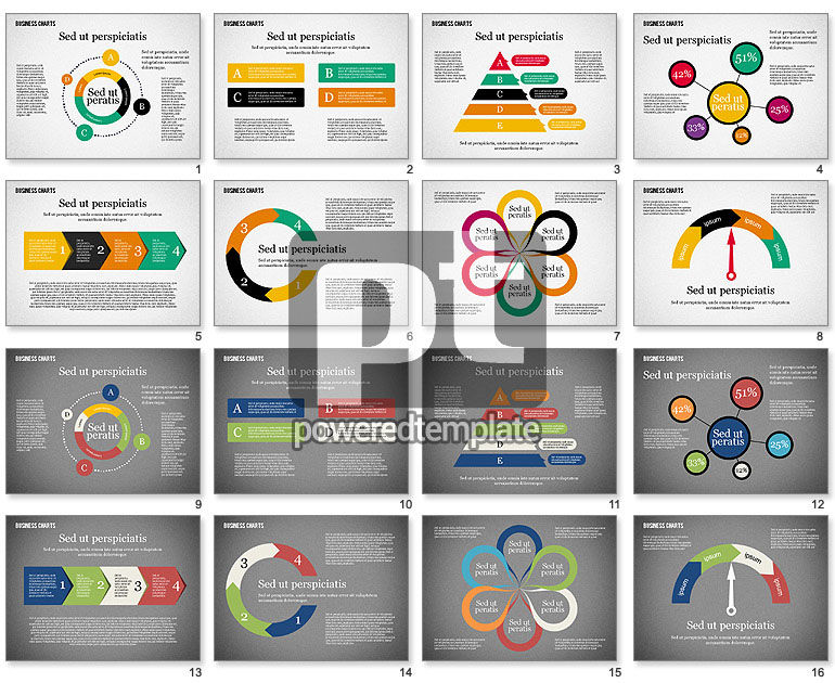 Koleksi Grafik Bisnis Dalam Desain Datar