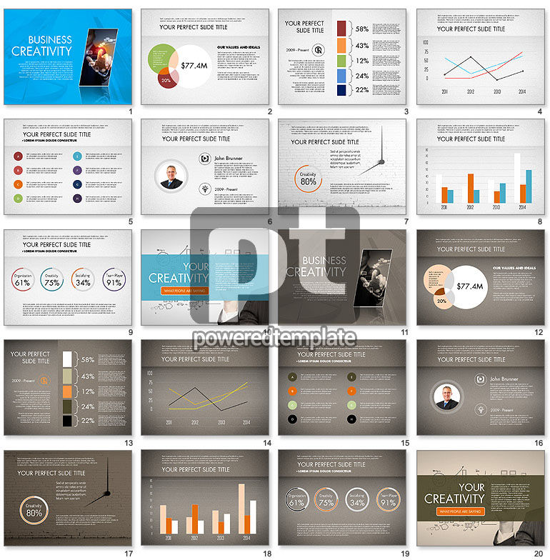 Template Presentasi Kreativitas Bisnis