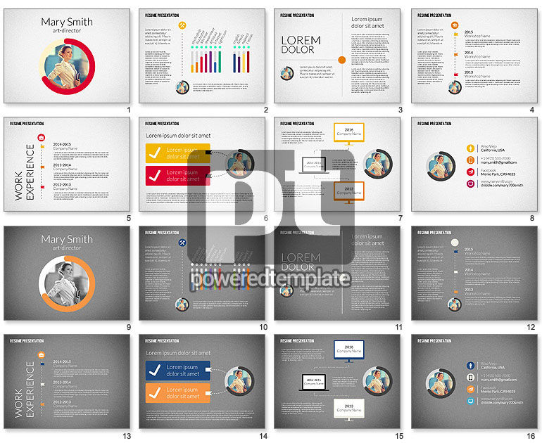 Plantilla del curriculum vitae del director de arte