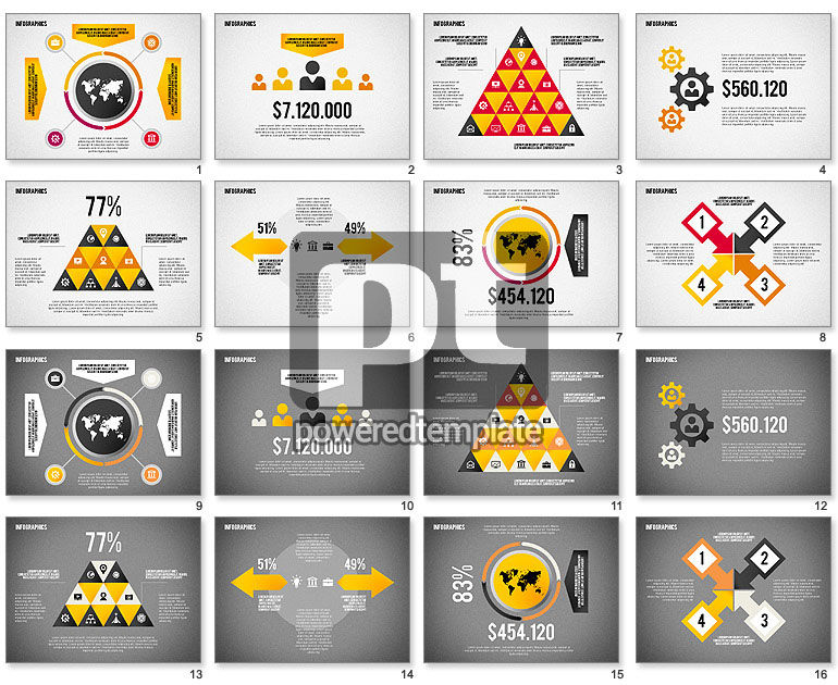 Flat Design Infographic with Icons