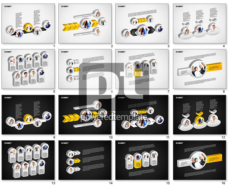 Concepto del Diagrama 3D