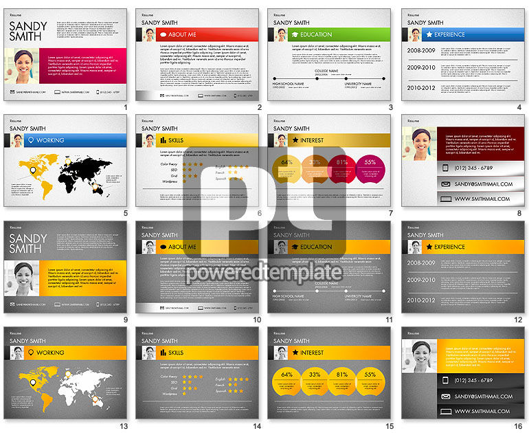 Plantilla de curriculum vitae moderna