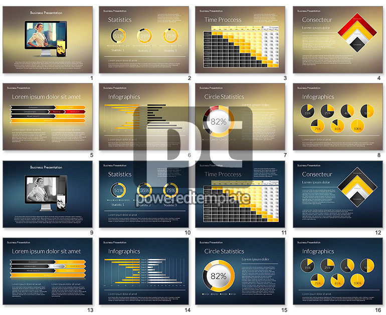 Template Presentasi Bisnis Modern