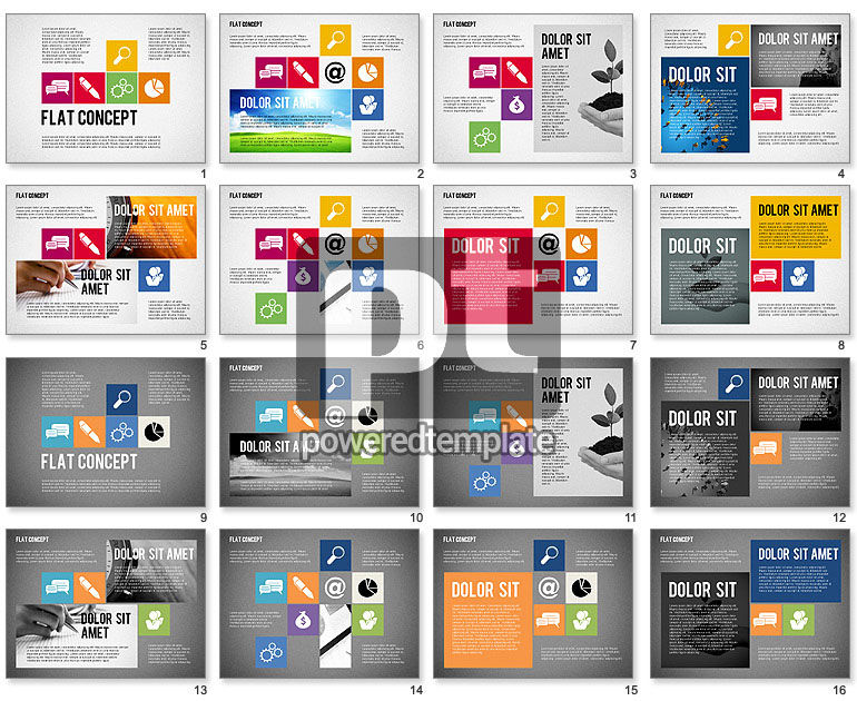 Flat Design Presentation Concept