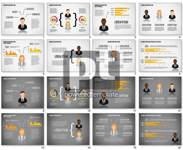 Template Presentasi Staf