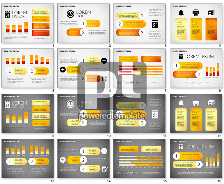 Presentasi Bisnis Dengan Bentuk Datar