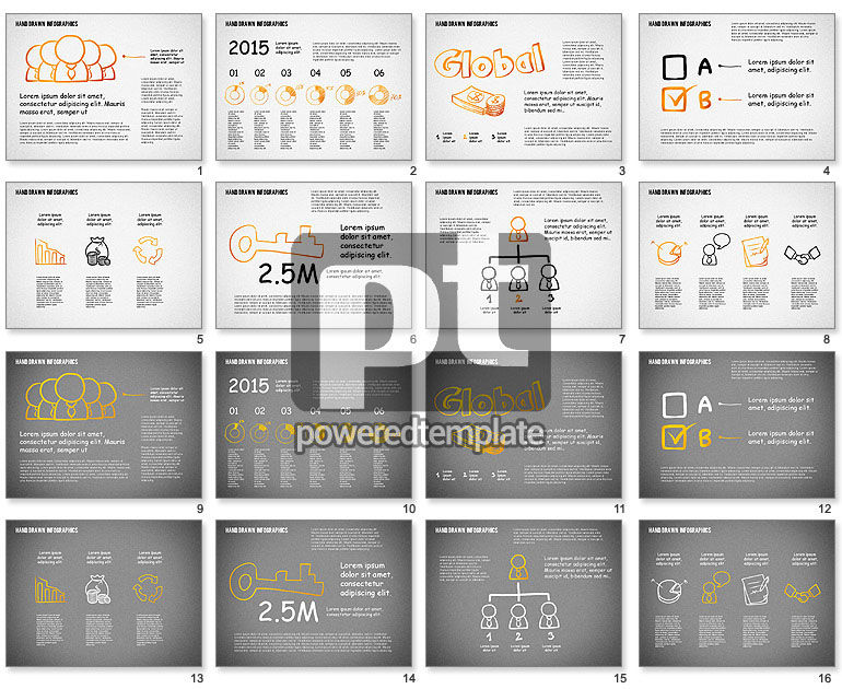 Presentation with Hand Drawn Shapes