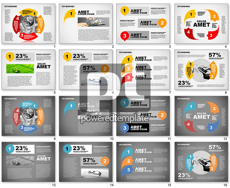 Modelo de infográficos passo a passo