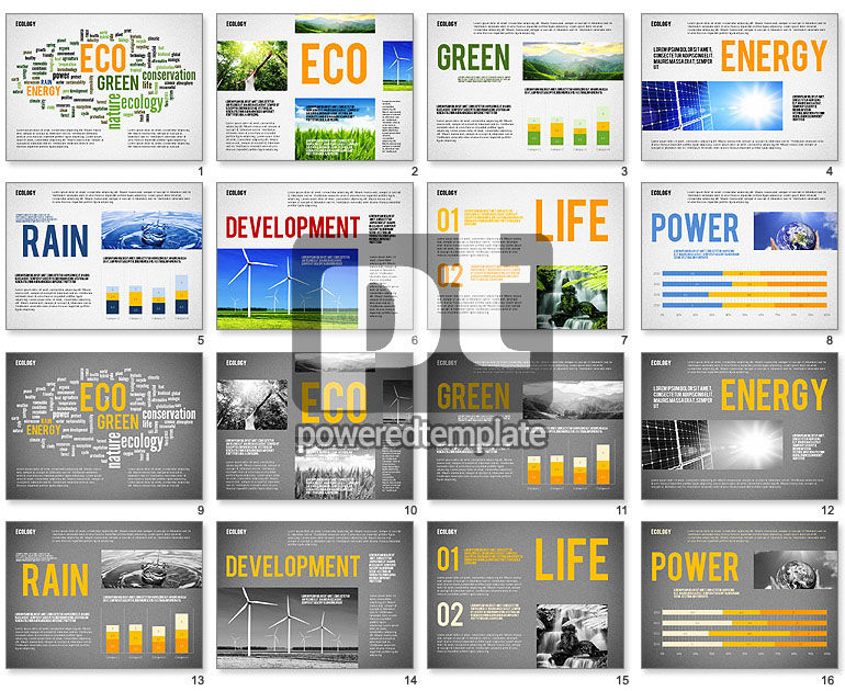 Ecology Word Cloud Presentation Template