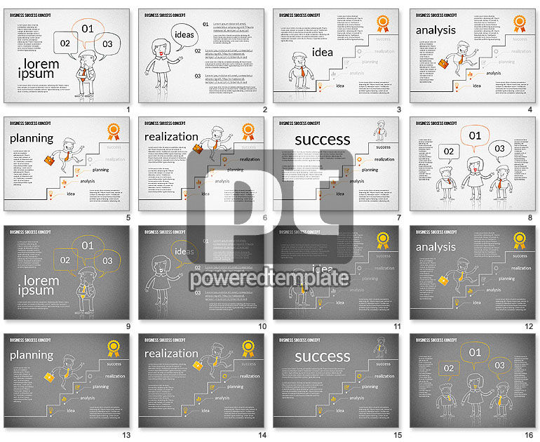 Schema di affari di successo concetto