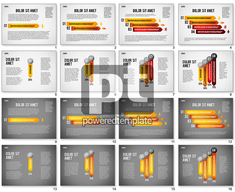 Steps to Goals with Icons