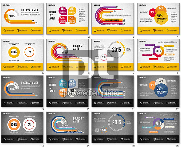 Präsentations-Infografik-Toolbox