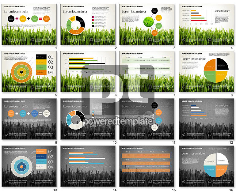 Template Presentasi Bisnis Berbasis Data