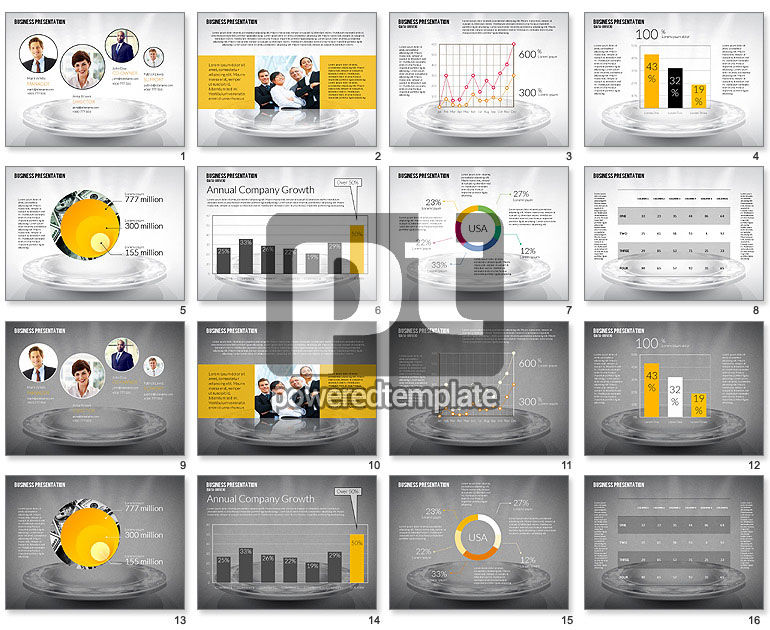 Presentatiesjabloon voor zakelijk team (data driven)