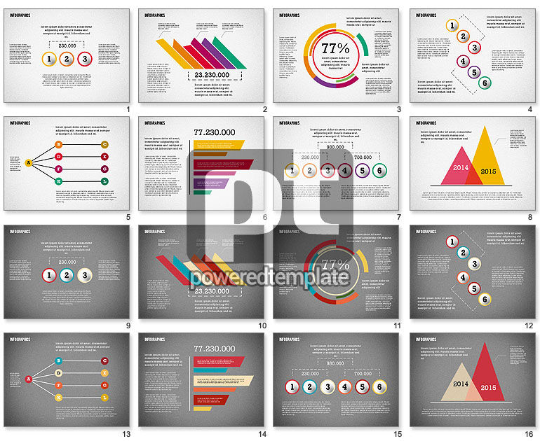 Moderne Prasentation Mit Flachen Formen Fur Powerpoint Prasentationen Jetzt Herunterladen Poweredtemplate Com