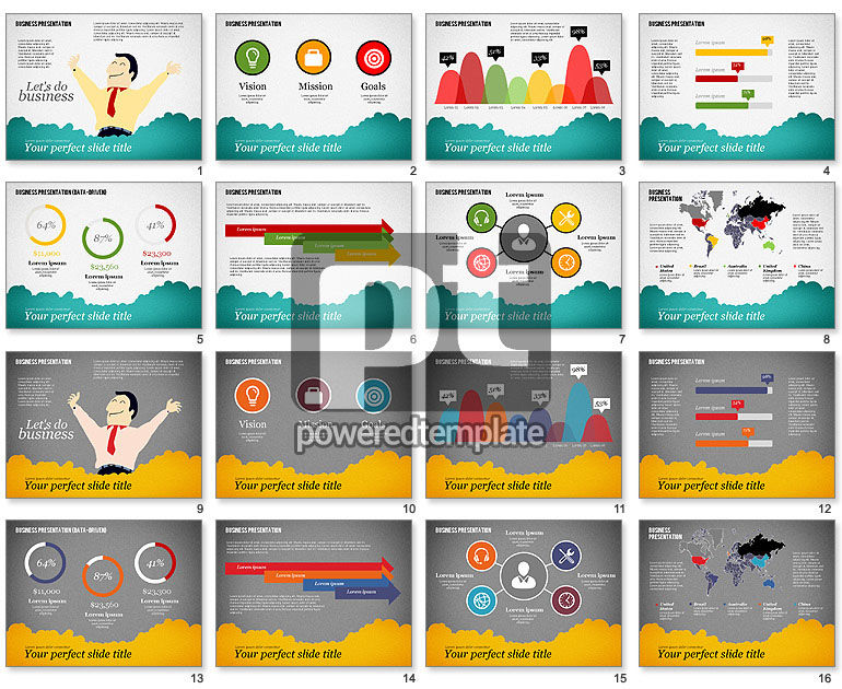 Template Presentasi Bisnis Sukses