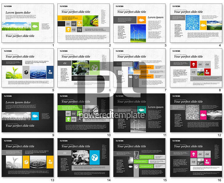 Environmental Presentation in Flat Design