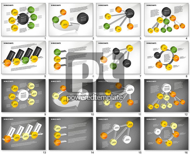 Gráficos de círculos en 3D