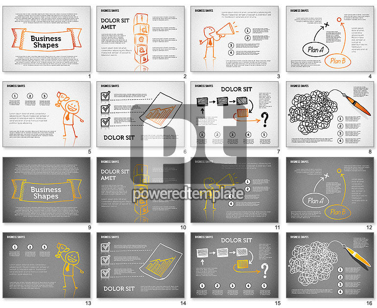 Character and Business Shapes