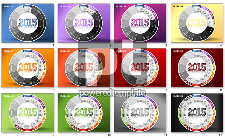 Calendrier rond 2015