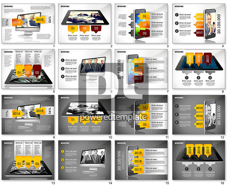 Infografía con gadgets