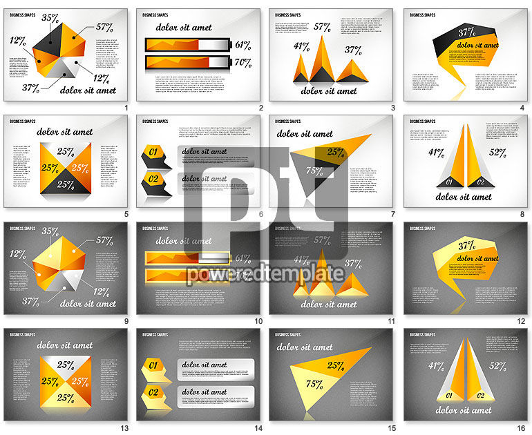 Formes commerciales géométriques