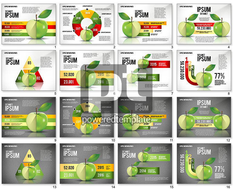 Apfel-Infografiken