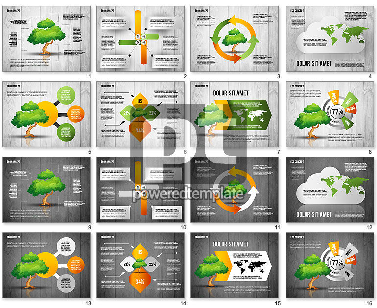 Modèle de présentation de concept écologique