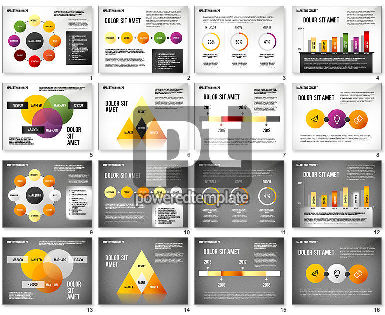 Marketing presentatiesjabloon