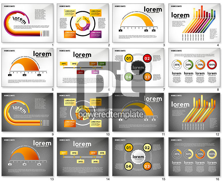 Infografische Diagramme Toolbox