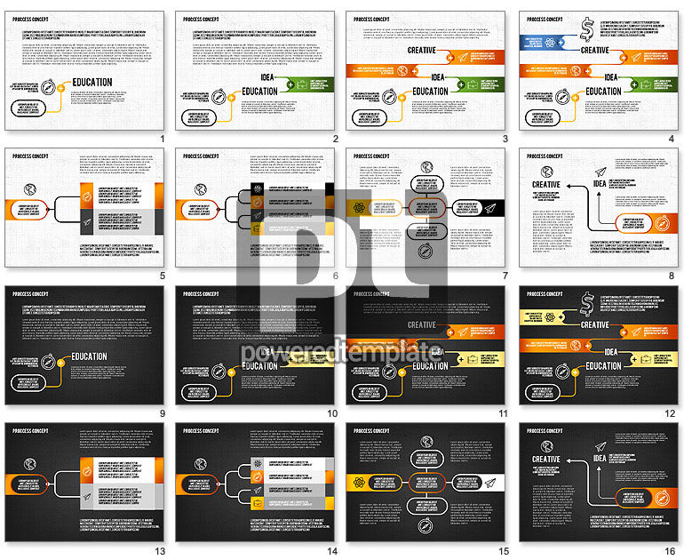 Step by Step Process Presentation Concept