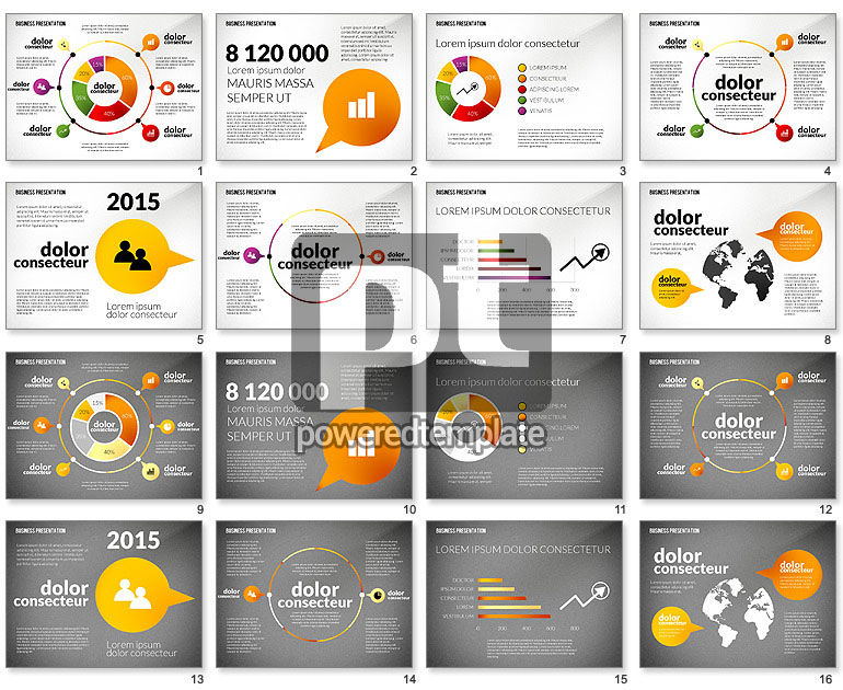 Präsentation im inforgraphischen Stil