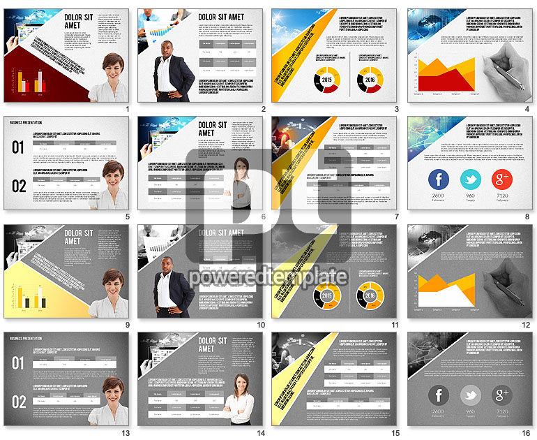 Modern Style Business Presentation Template 