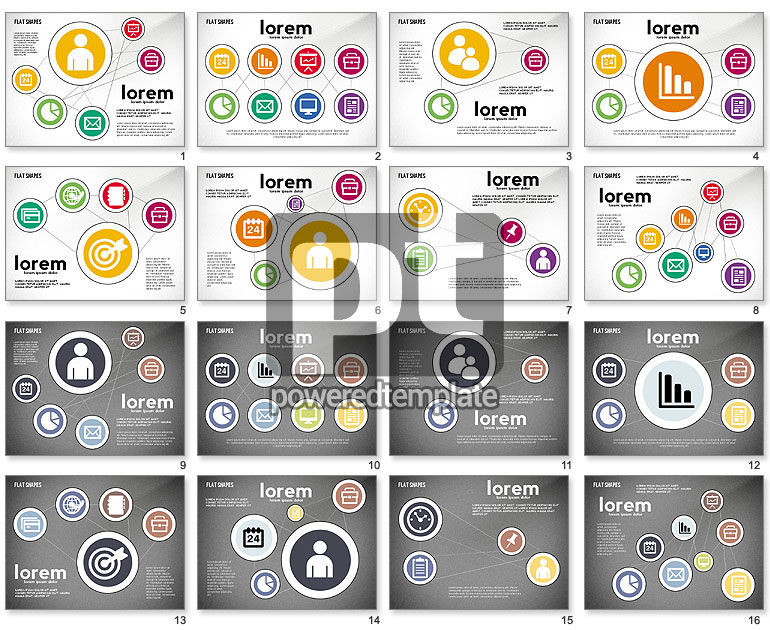 Network Concept with Flat Icons