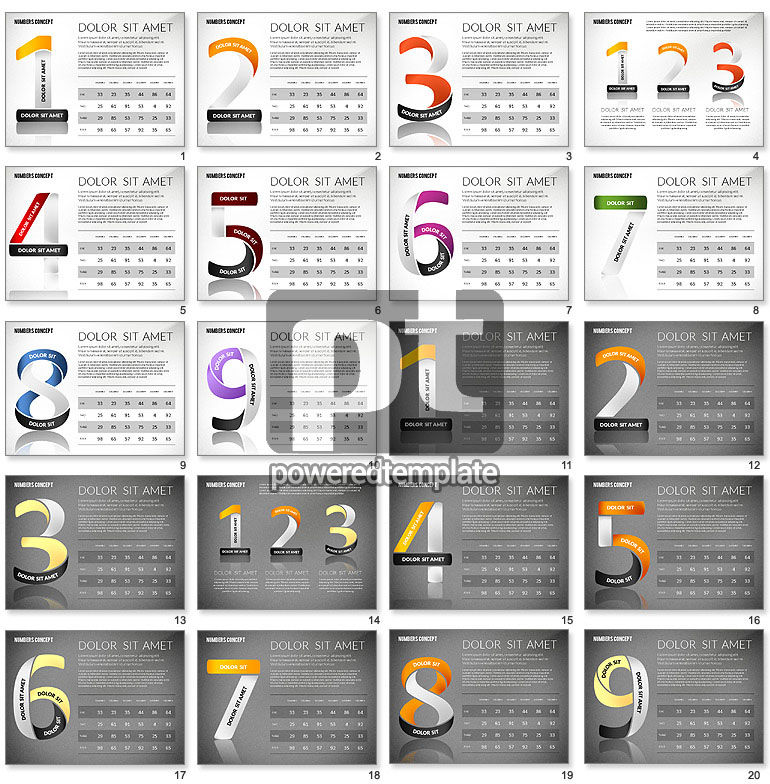 Numéros et tables