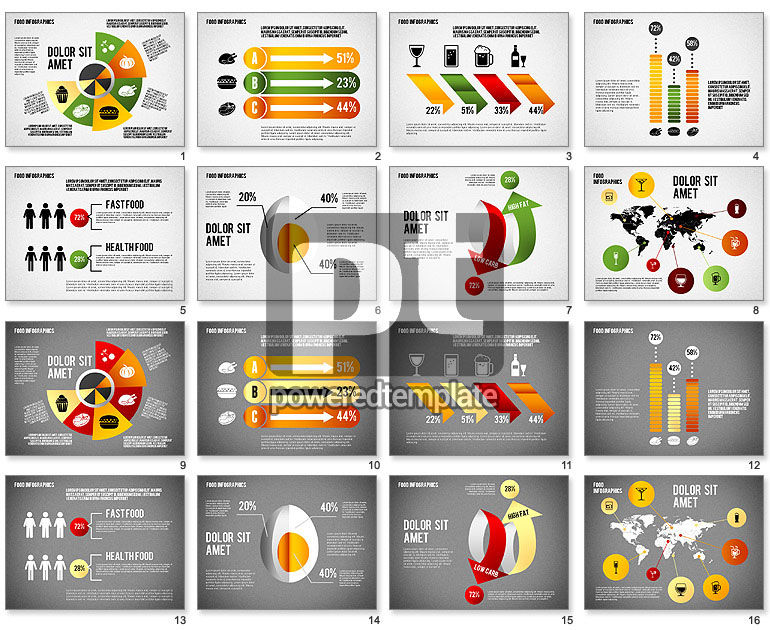 음식 infographics