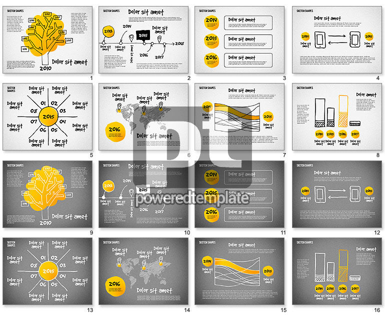 Presentation with Doodle Shapes