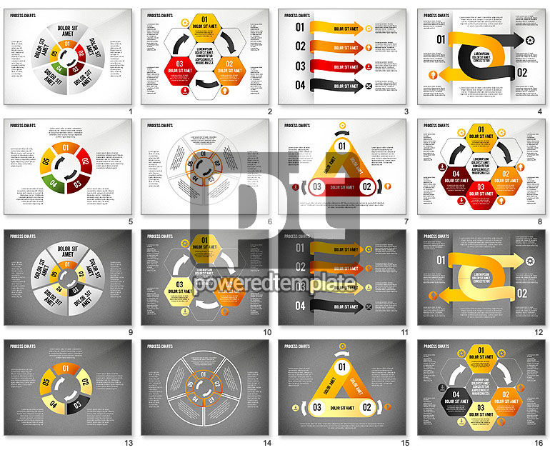 Collezione grafici di processo