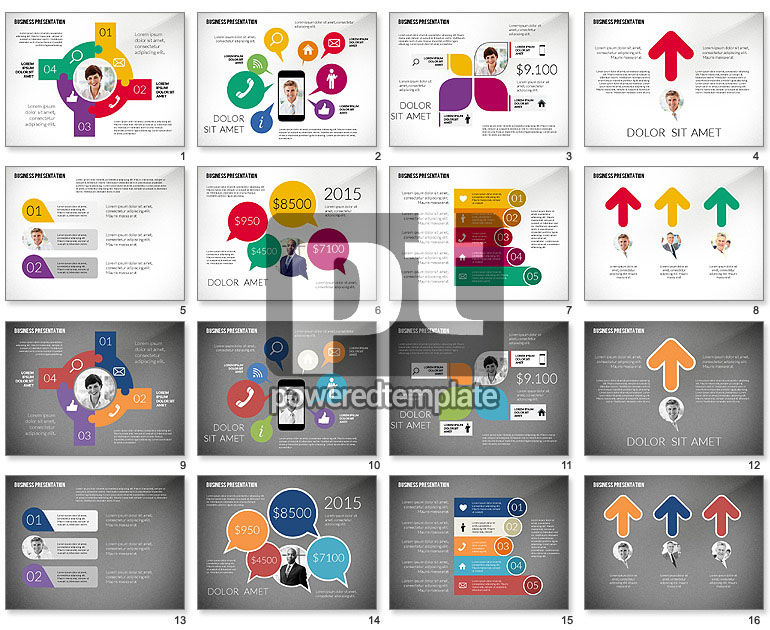 Presentasi Perusahaan Dengan Desain Datar