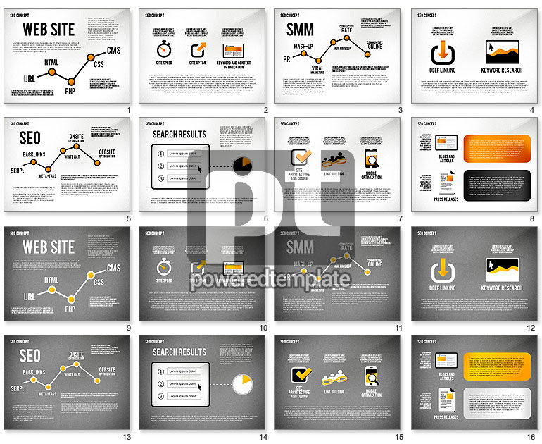 Modèle de présentation de concept Seo