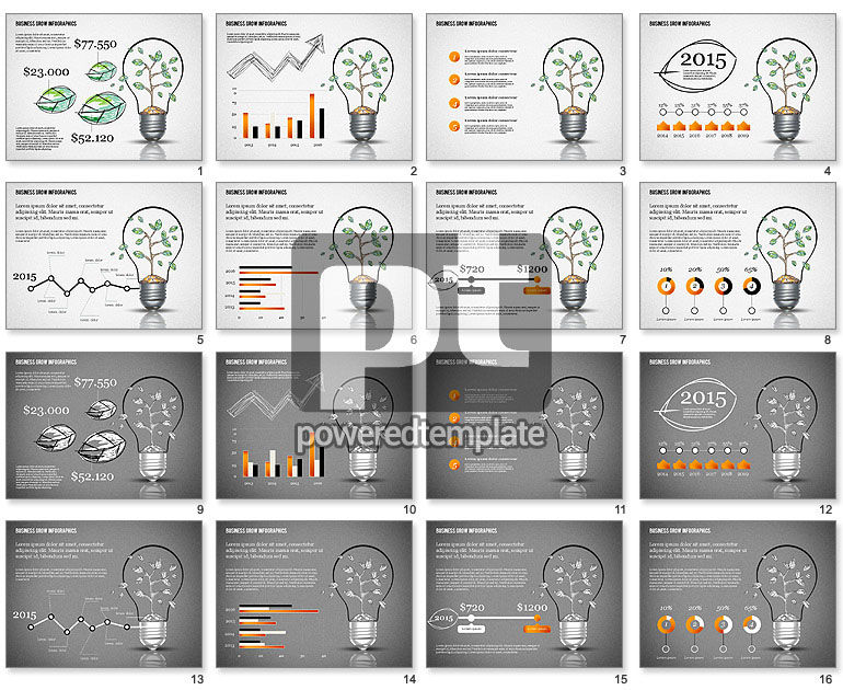 Plantilla de presentación del concepto de crecimiento empresarial