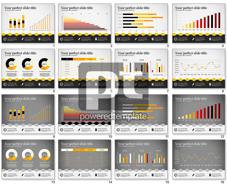 Presentation Template in Flat Design