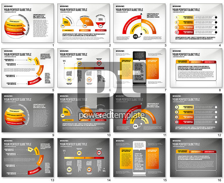 Infografische Präsentationsdiagramme