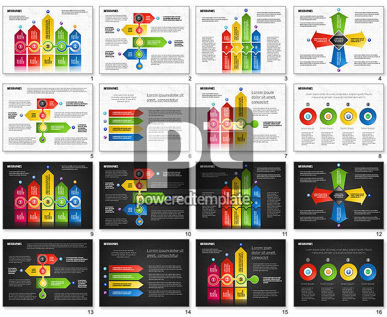  Caixa de ferramentas infográficos do processo