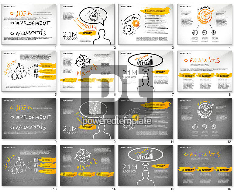 Idea Development Achievements Presentation Concept
