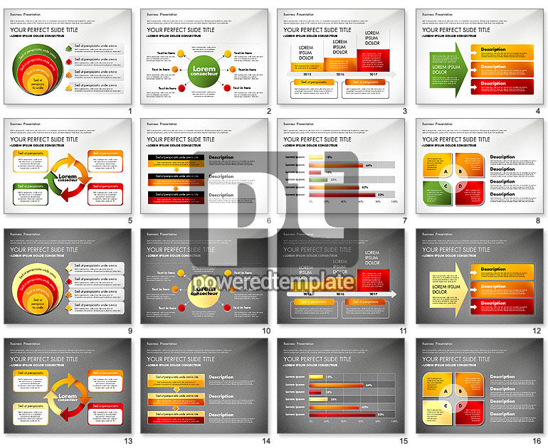 Business-Präsentation mit Charts