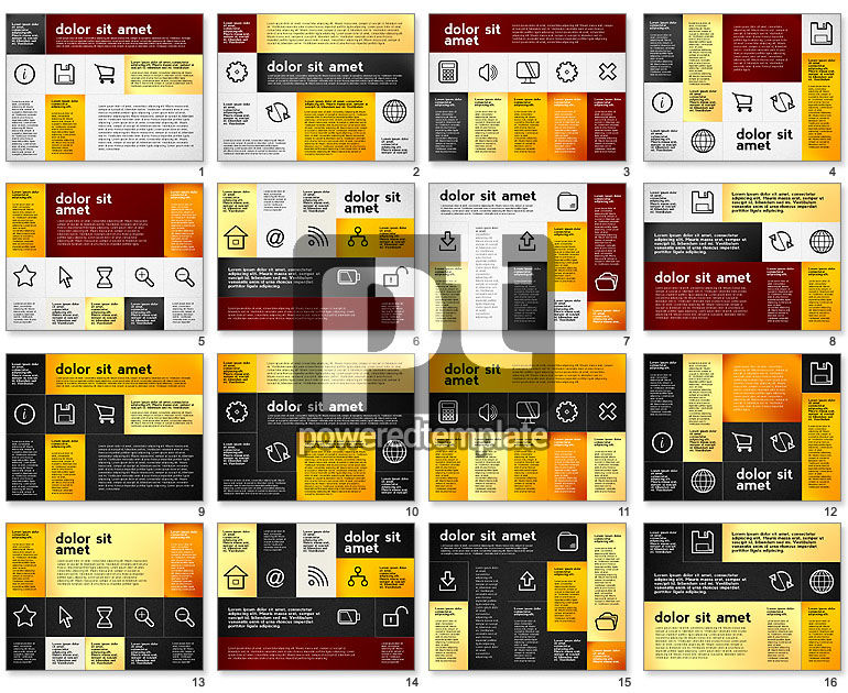 Flat Presentation with Icons