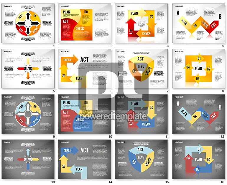 Pdca-Zyklus-Diagramm-Toolbox