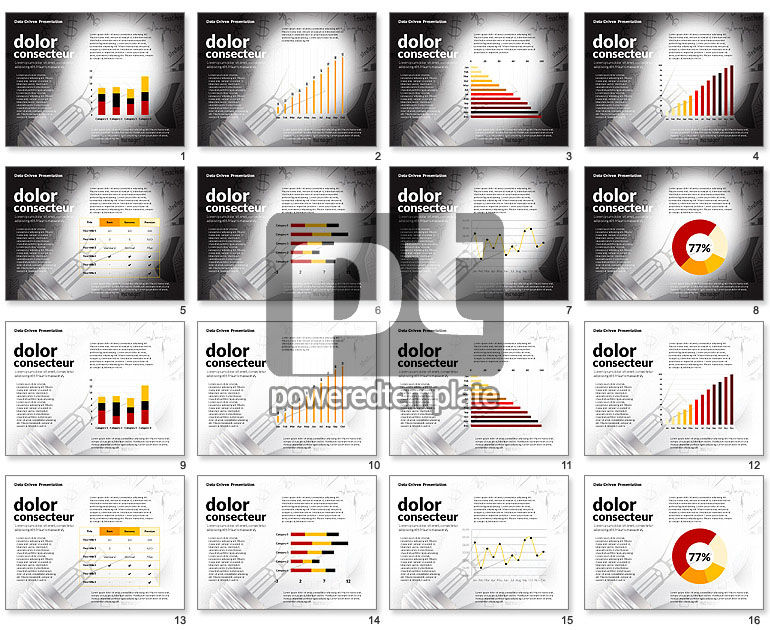 Data-driven idee concept presentatie